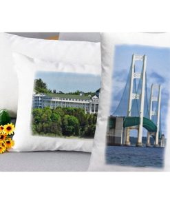 Scenic Michigan Lumbar Pillow – Personalize